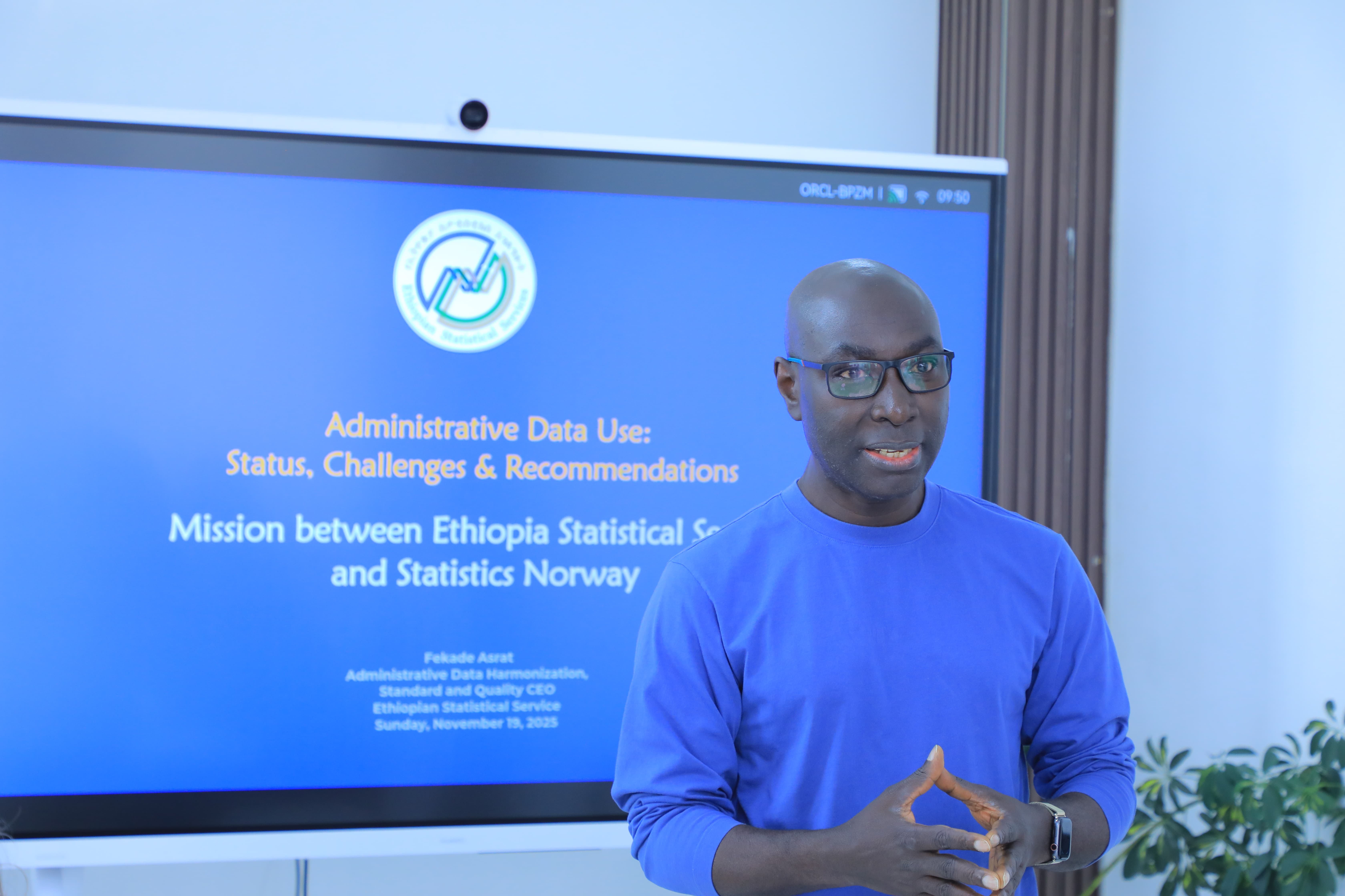 አስተዳደራዊ መረጃዎች ለኦፊሺያል ስታቲስቲክስ መረጃ ምንጭነት መጠቀም በሚያስችል ስነ-ዘዴ ላይ ስልጠና ተሰጠ 1 1t8a4613